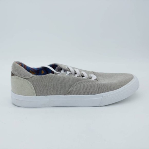 Departwest Mens Ballas Sneakers Gray White Low Top Lace Up Round Toe 10M - Picture 1 of 10